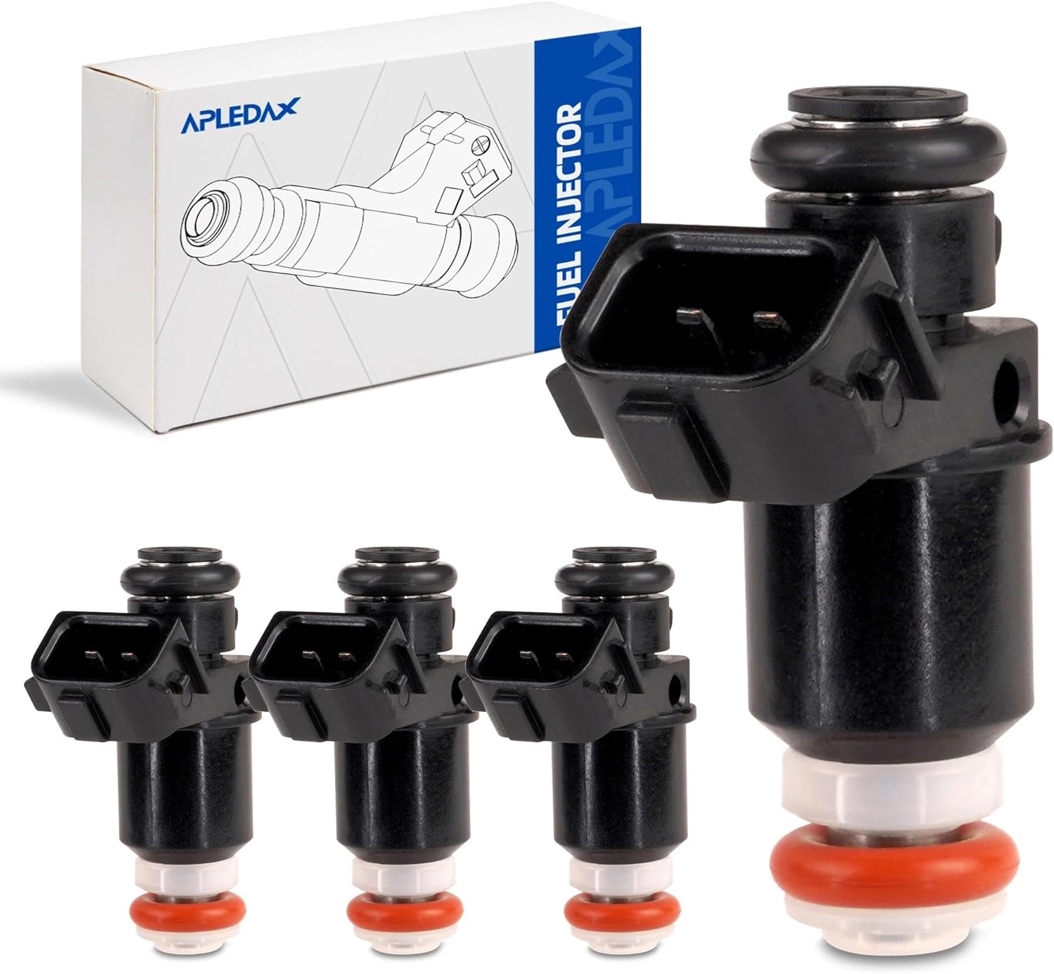 Fuel Injectors For/HONDA Civic 2001 2002 2003 2004 2005 L4 1.7L Gas FJ338, 16450PLC003, 16450PLD004 Set of 4