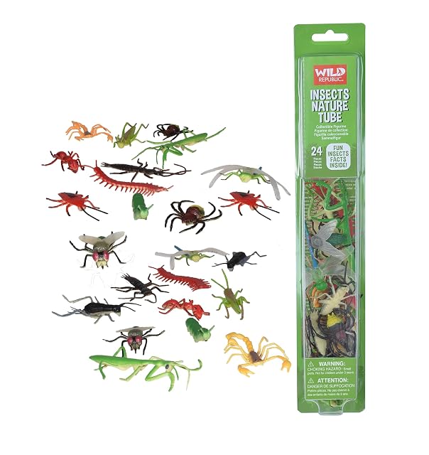 WILDREPUBLIC Wild Republic, tubo figuras variadas en plastico 35cm (12886), multicolor 1, color/modelo surtido