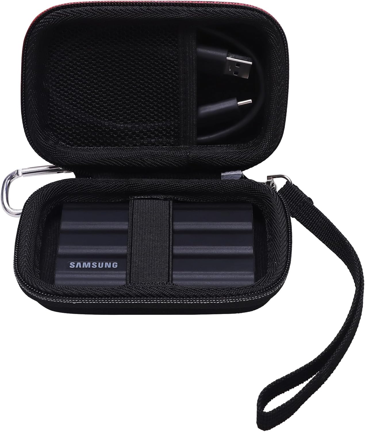 XANAD 3-in-1 Hard Case for Samsung T9/T7 Shield/Samsung T7 / T7 Touch 250GB 500GB 1TB 2TB 4TB Portable SSD - Blue