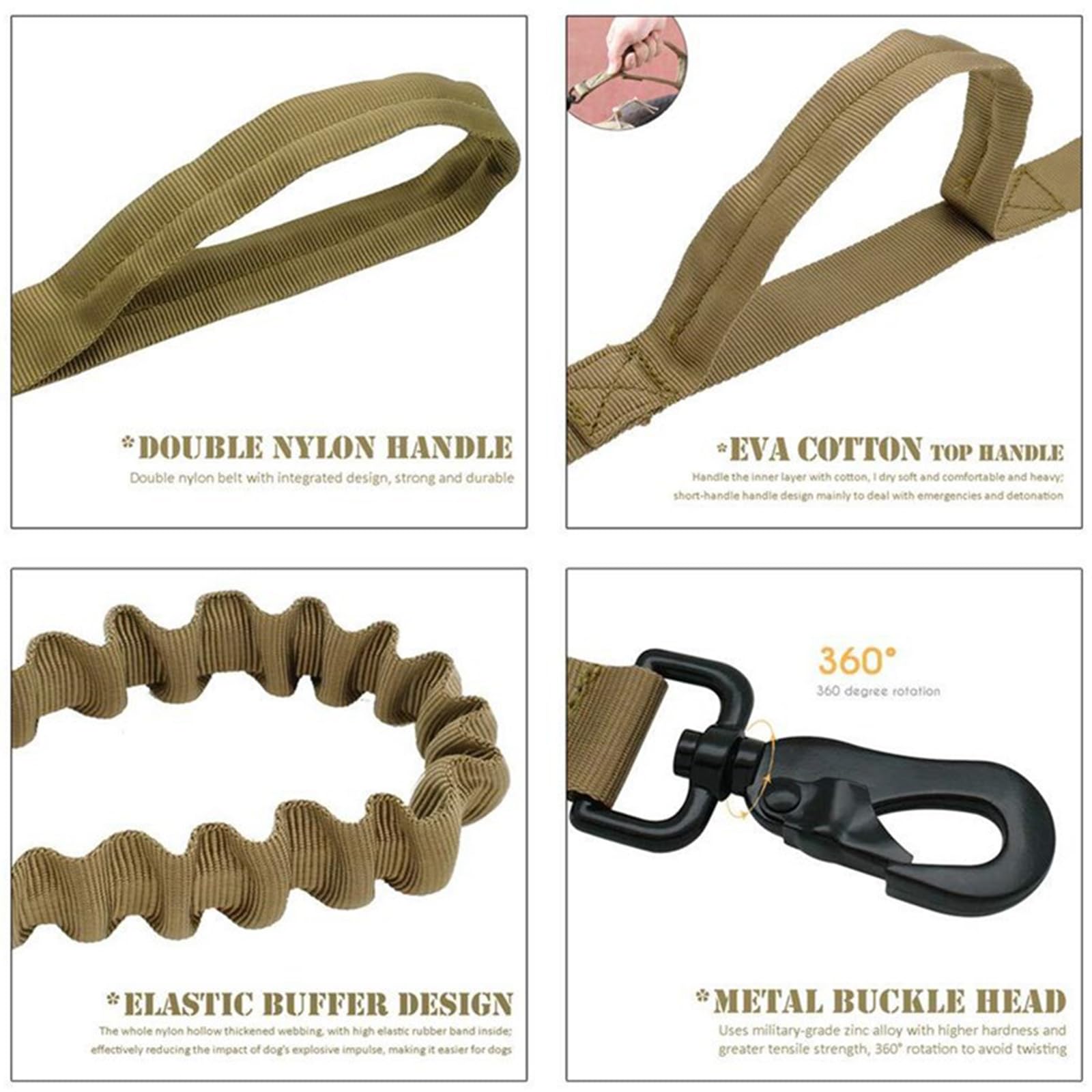 Arnes Táctico Perro Grande Arnes Antitirones Militar Malla Transpirable Chaleco para Adiestramiento con Anillos Ajustables con Técnica Molle para Adiestrar, Caminar, Cazar,Verde,Medium