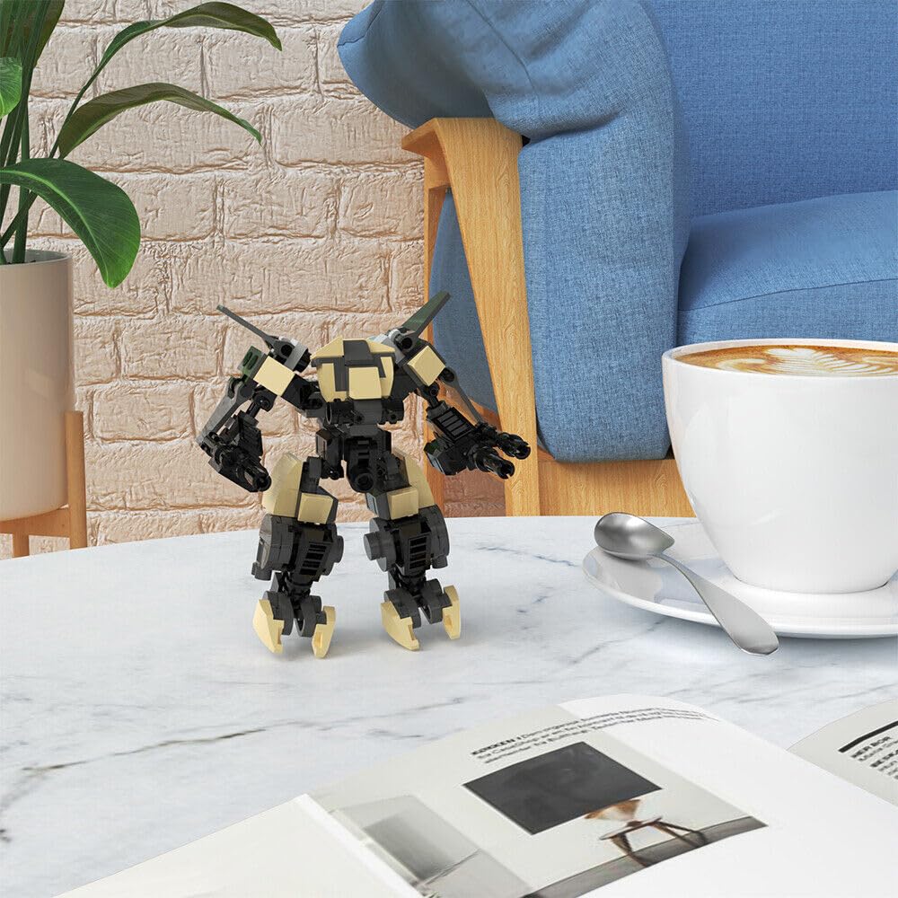 ZITIANYOUBUILD Military Mech Robot Bausatz – 176 Teile MOC Set Für Erwachsene Ab 18 | Kompatibel Mit Großen Marken, Kreatives Bauspielzeug