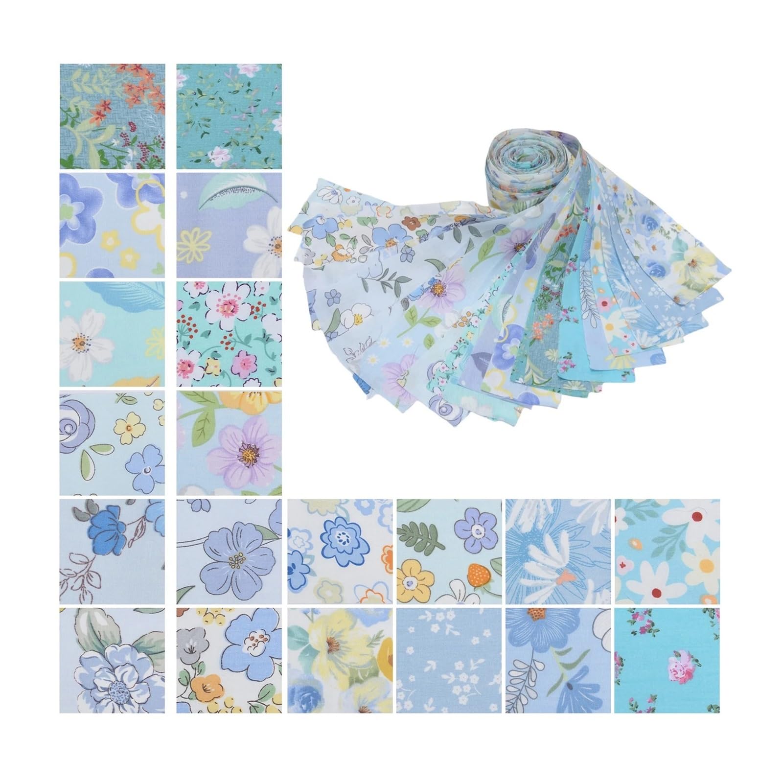 Patchwork Fabric 40Pcs Quilting Jelly Rolls Patchwork Craft Cotton Quilting Strips Sewing Craft Fabric