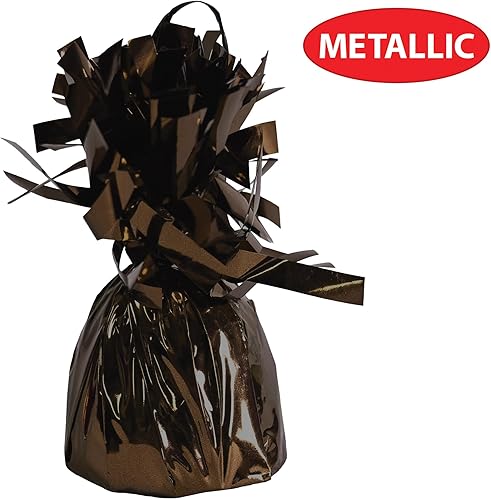 Miniatura 10 de Beistle 50804-ASST 12 Piezas Color Surtido, globo de pesos con envoltura metálica