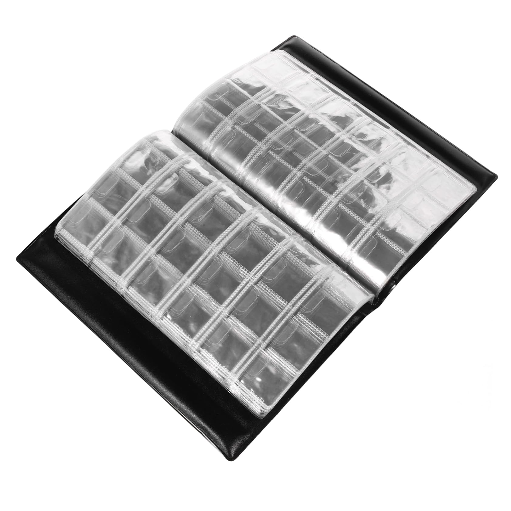 ibasenice Album per Monete da Collezione Grandi Design Trasparente Raccoglitore Sicuro Materiale PVC Resistente per Collezionisti di Monete e Carta Moneta