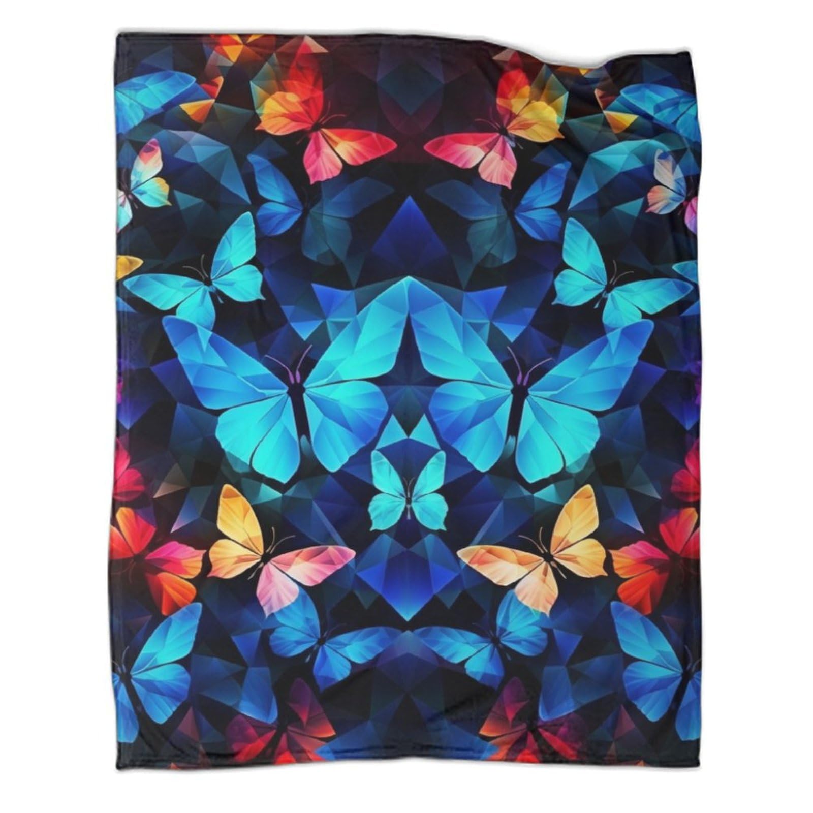 Couverture de voyage papillon pour canapé et bureau des adultes