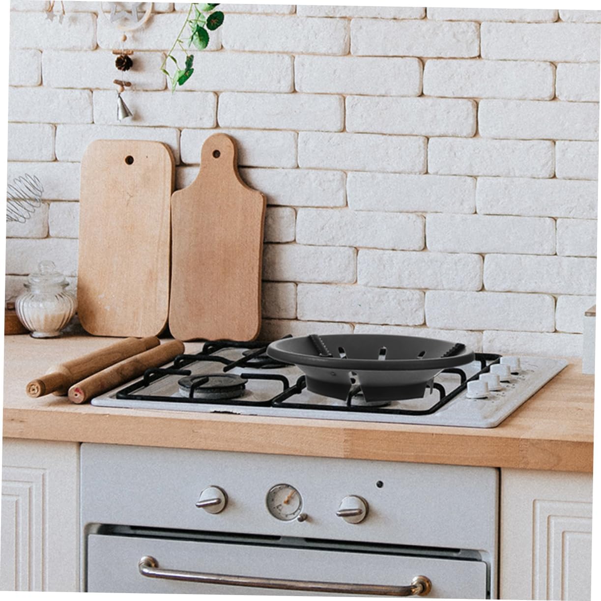 3Pcs Windproof Cast Wok Support Rings for Gas Stove Durable Heat Insulation Cover and Rack for Cooking Safety Accessories for Warmers Espresso Makers and Tea