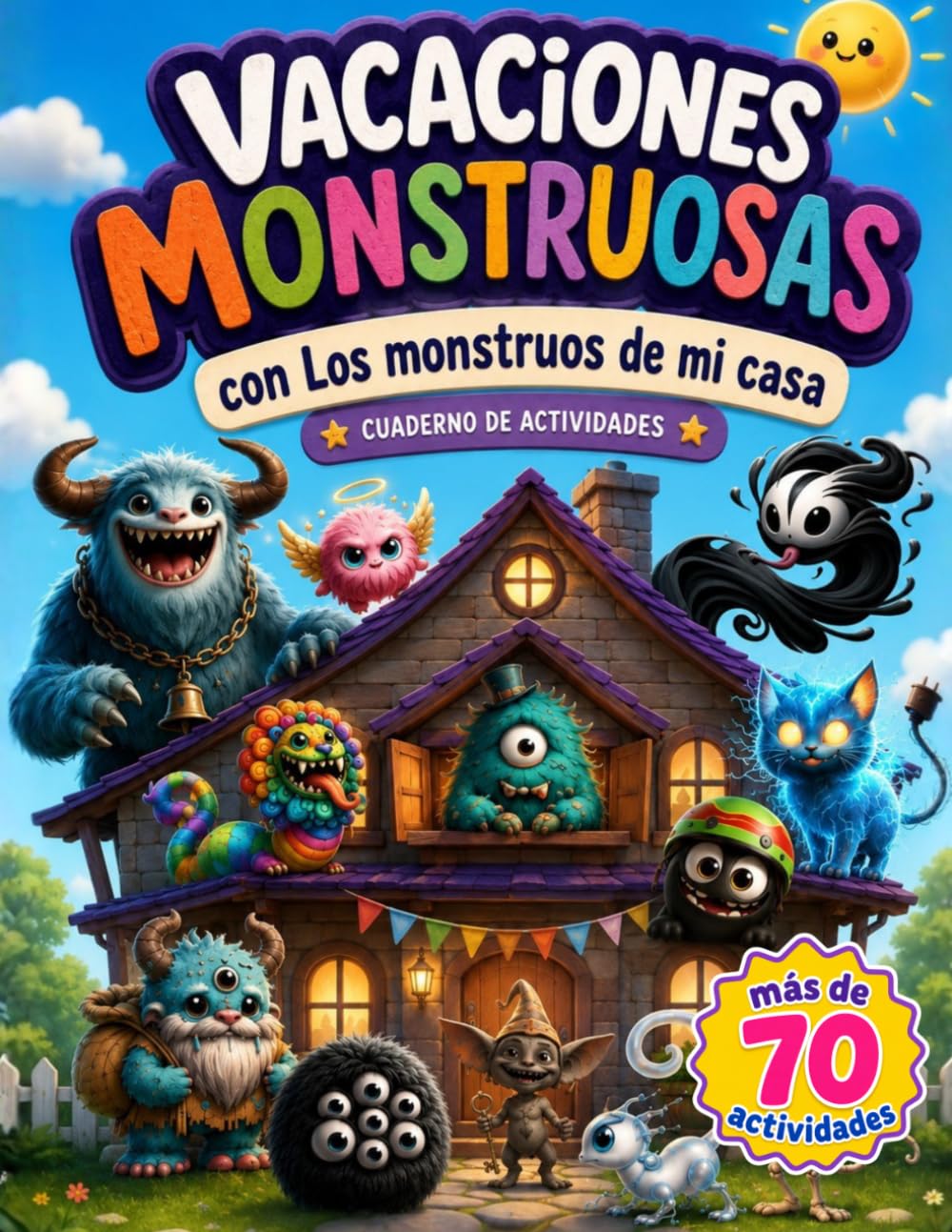 Vacaciones monstruosas con Los monstruos de mi casa: Libro de actividades