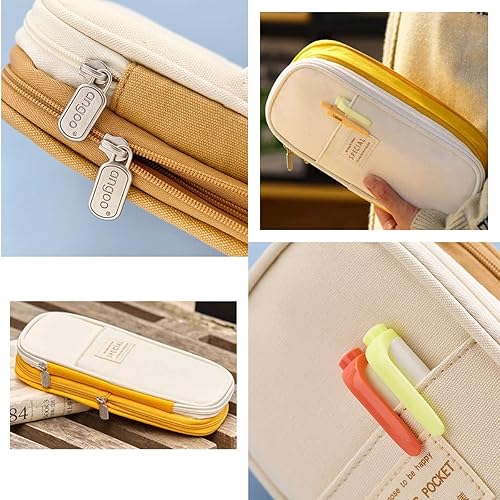 Miniatura 5 de Estuche para lápices de gran capacidad para oficina, gran almacenamiento, bolsa de alta capacidad, organizador de caja para oficina, caja de soporte