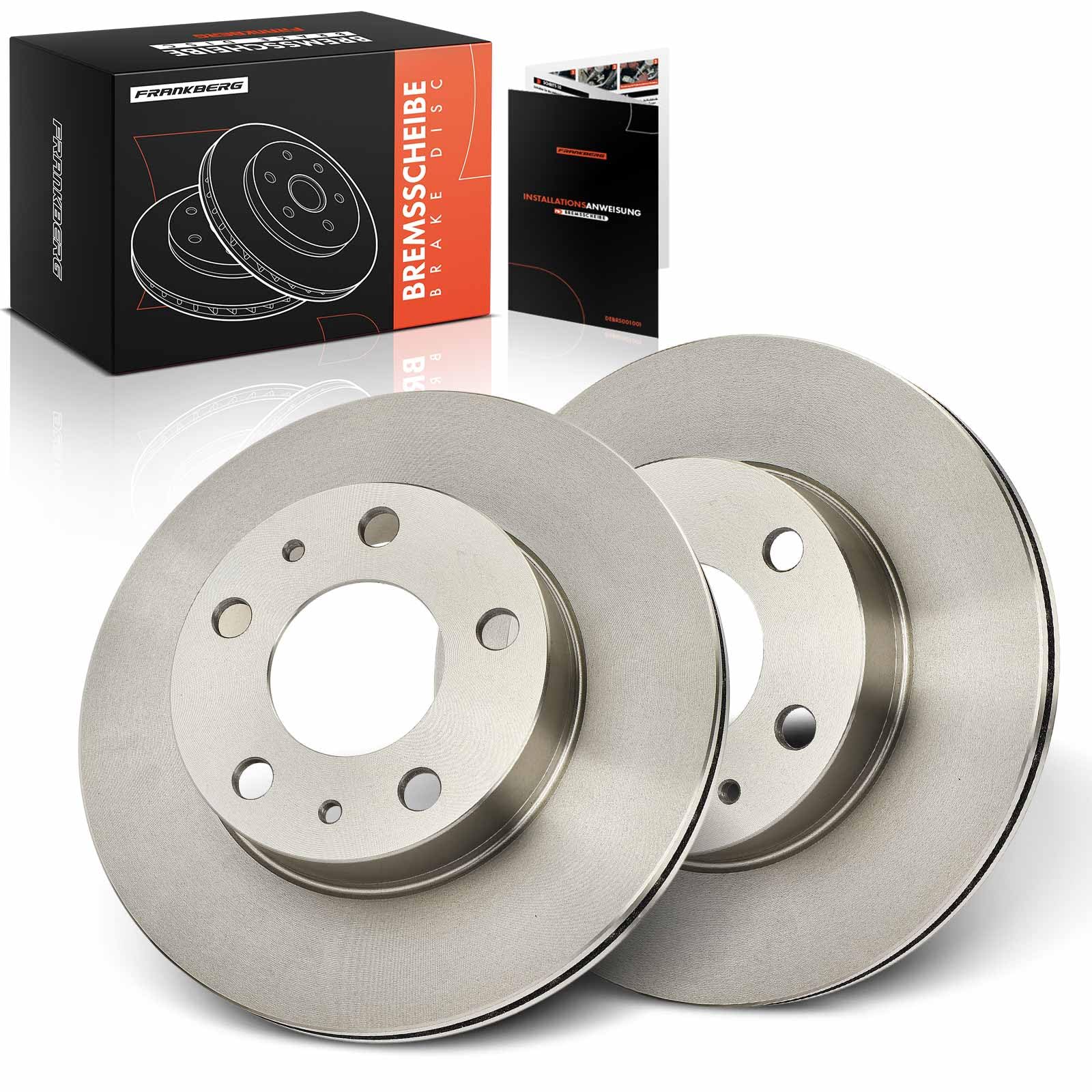 Frankberg Set di dischi freno incl. 2x Dischi Freno Anteriore Ventilato Diametro300mm Compatibile con Ducato Furgone 250 Ducato Bus 250 Boxer Bus Jumper Bus Replace# 4246K3
