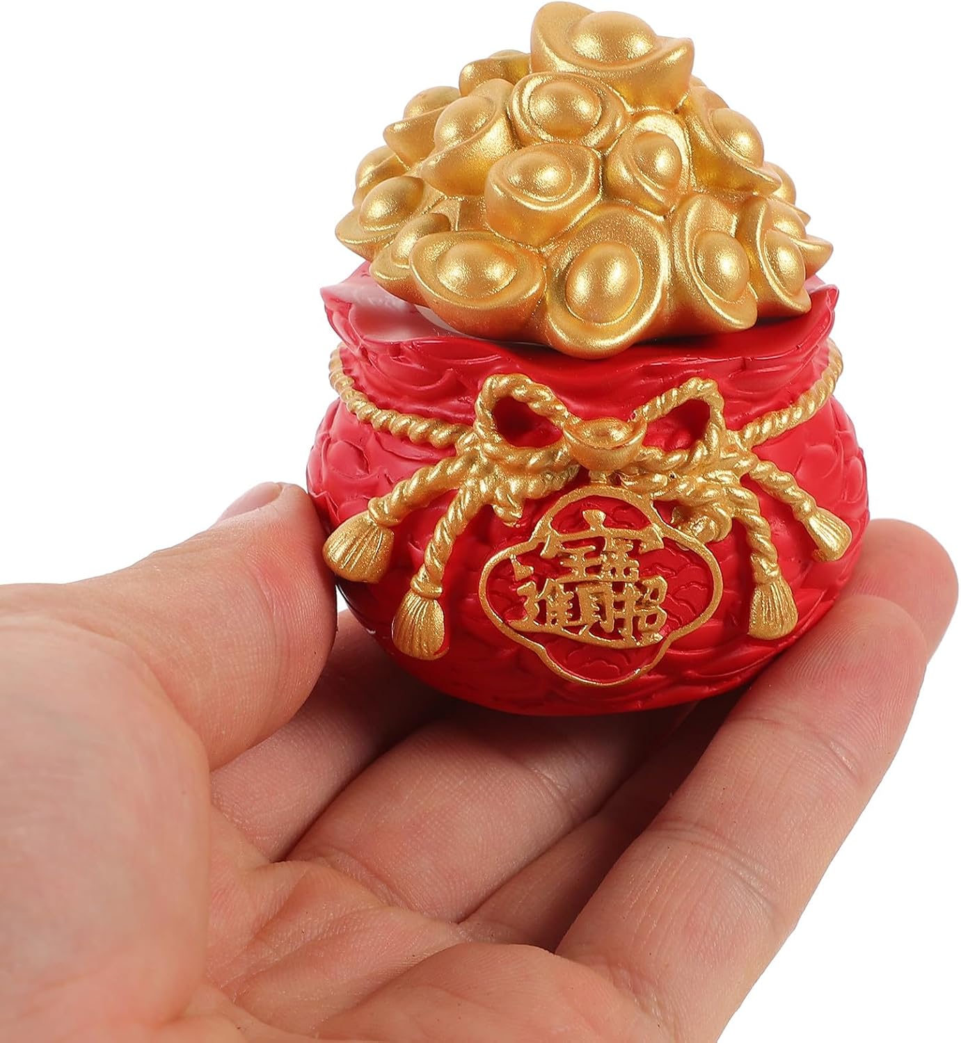 Resin Money Bag Figurine for Car Decor, Cute Cartoon Ornament Xmas image 4
