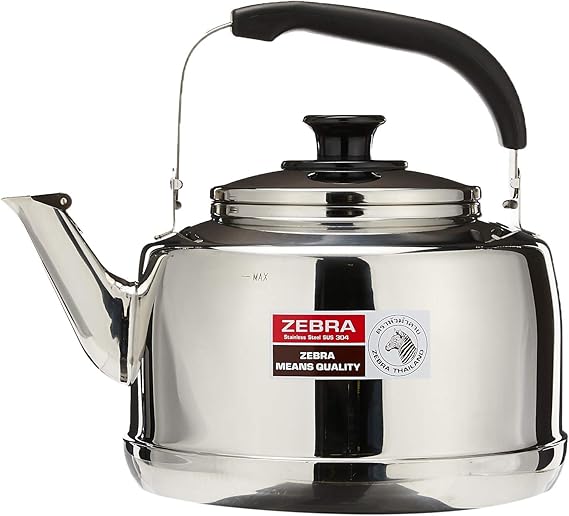 Extra Large Size 7.5 Liter Zebra Polished Mirror Finish Stainless Steel