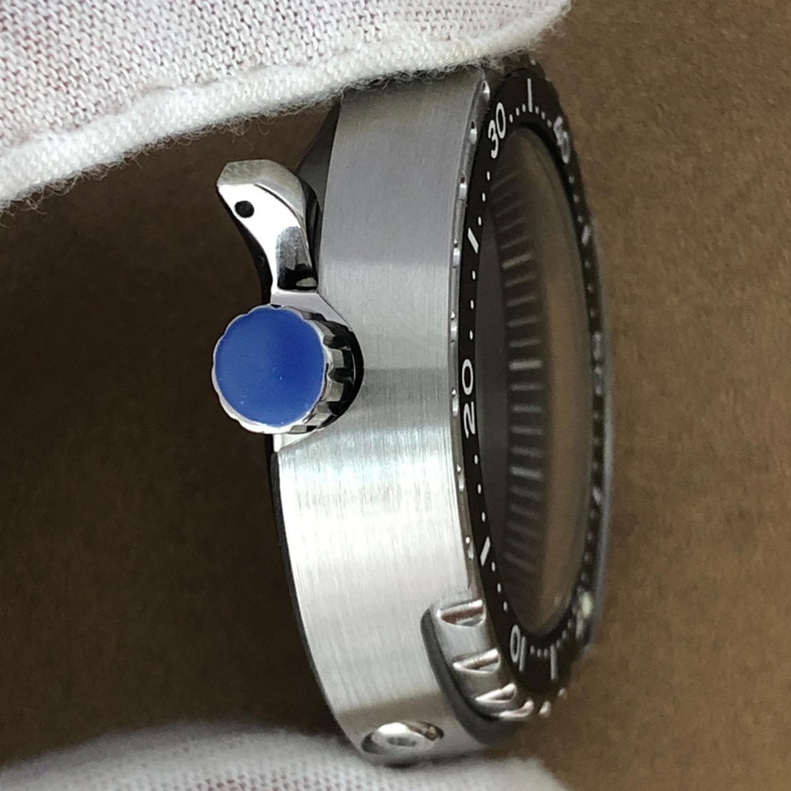 Obudowa ze szkłem mineralnym, 45 mm, obudowa ze stali nierdzewnej, akcesoria do zegarków do mechanizmu mechanicznego Nh35 i Nh36