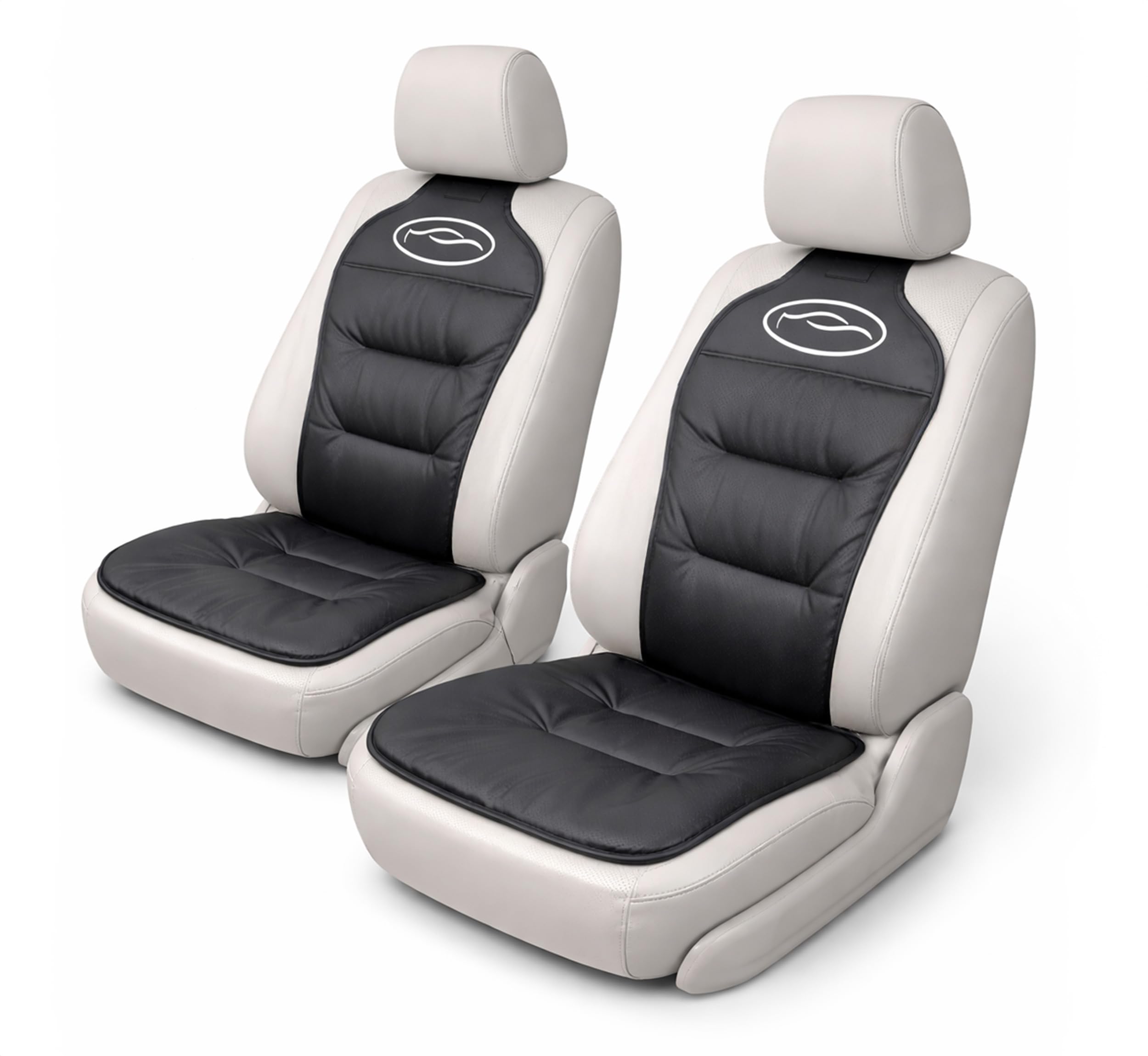 Auto Accessori Lupex - Set 2 Coprisedili Anteriori Universali, Nero, Protezione Salva Sedile Auto per Lato Guida e Passeggero, Anti Macchia e Anti Graffio