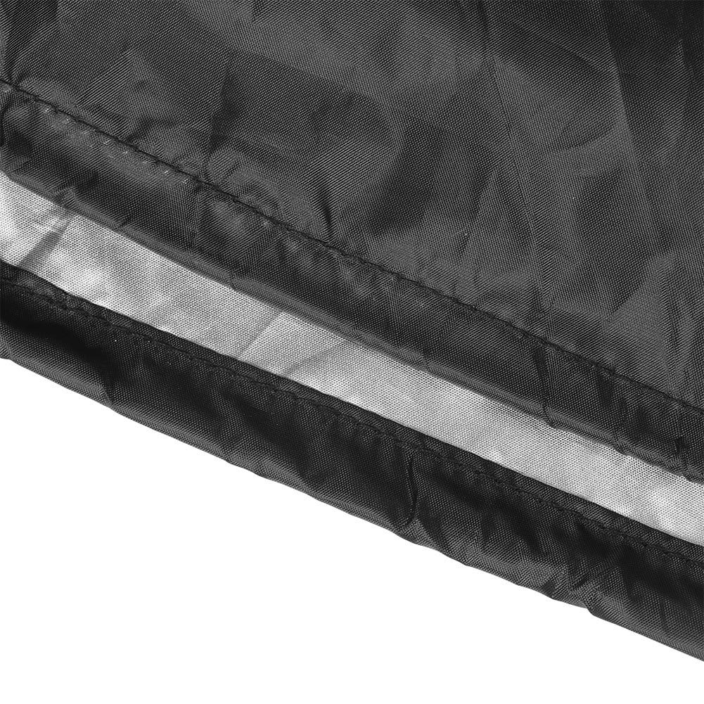 Cubierta de Caja de Almacenamiento para Exteriores, Cubierta de Caja de Cubierta UV Impermeable Prueba de Lluvia para Exteriores al Aire Libre 123 * 62 * 55cm para Patio y Jardín (Negro)