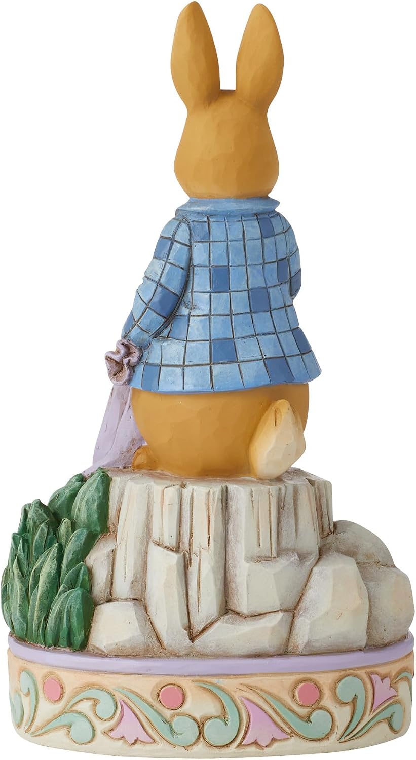 Enesco Beatrix Potter by Jim Shore Peter Rabbit with Onions Figurine, 6.69 Inch, Multicolor