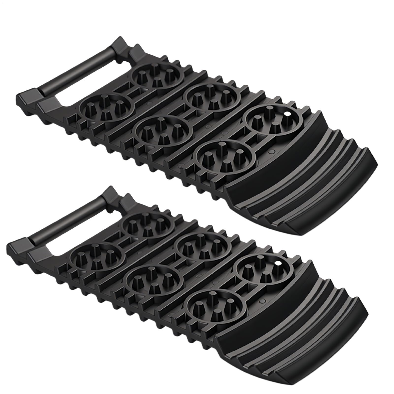 Planches de récupération noires en PE robuste pour traction et sauvetage routier de 31,4 cm