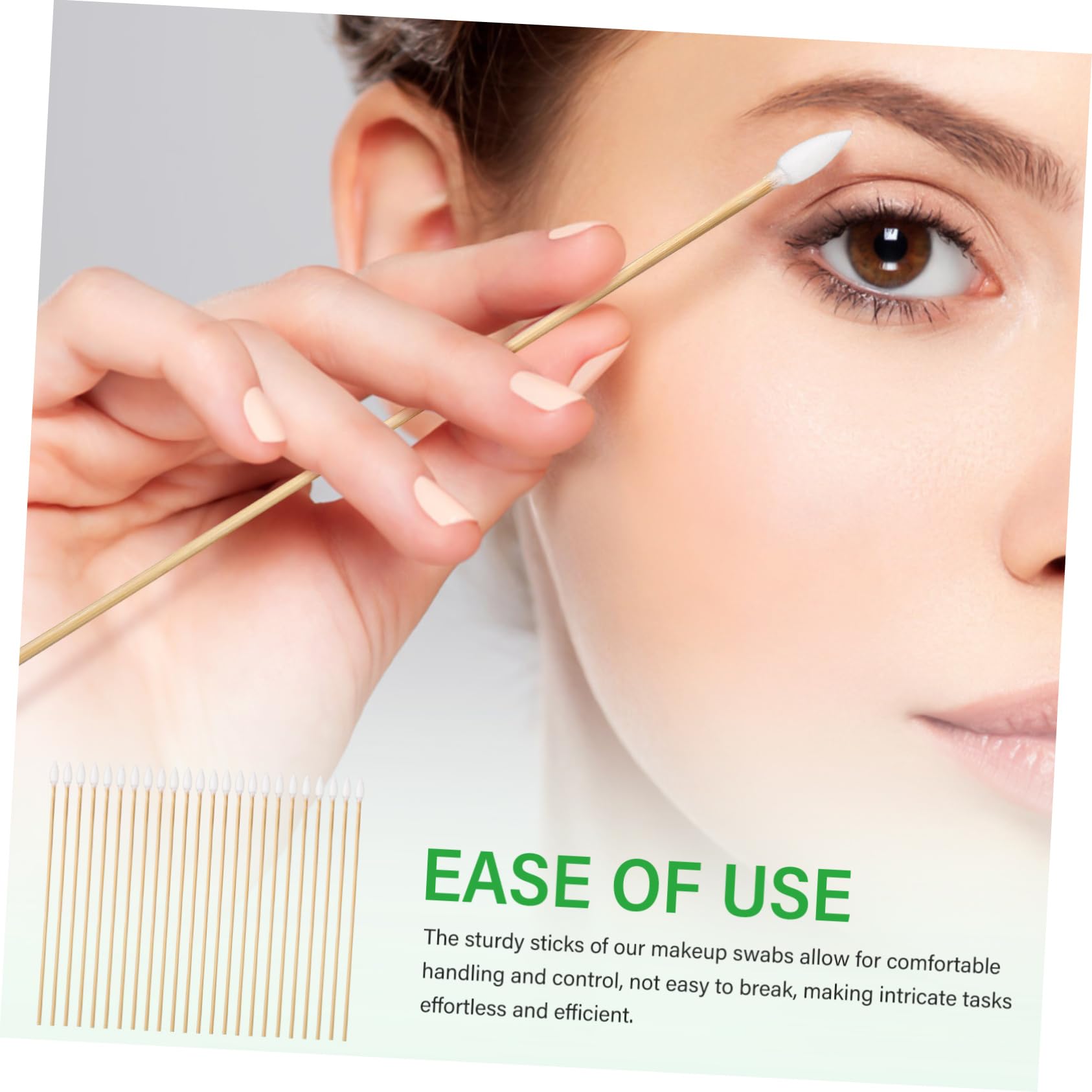 Healvian 2500stücke Präzisions-wattestäbchen Mit Spitzen Enden Für Augen-make-up Präzise Reinigung Von Ohrstöpseln Und Empfindlichen Stellen Vielseitige Anwendung Für Kosmetik