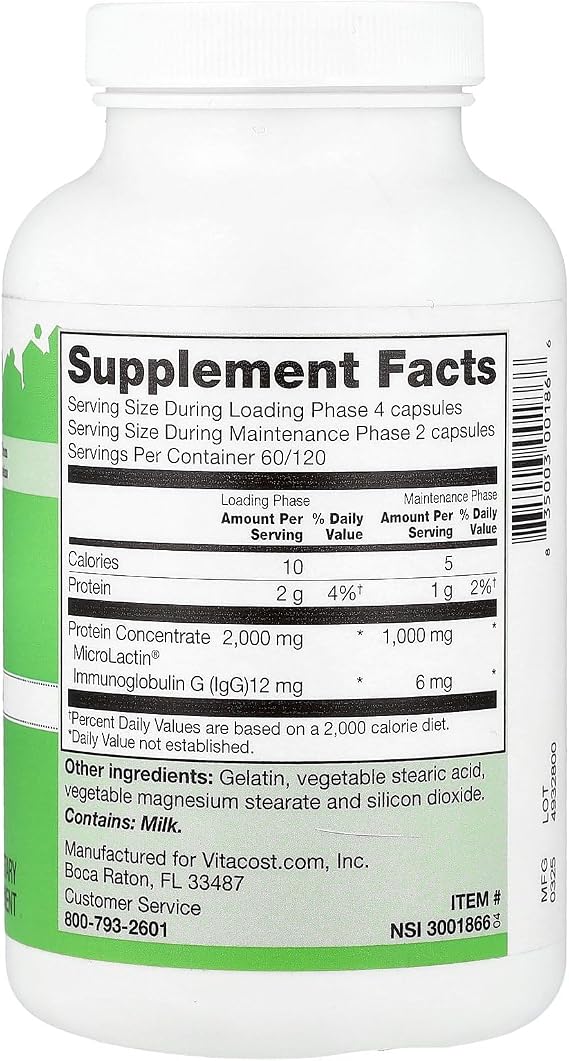 Vitacost MicroLactin - 240 Capsules