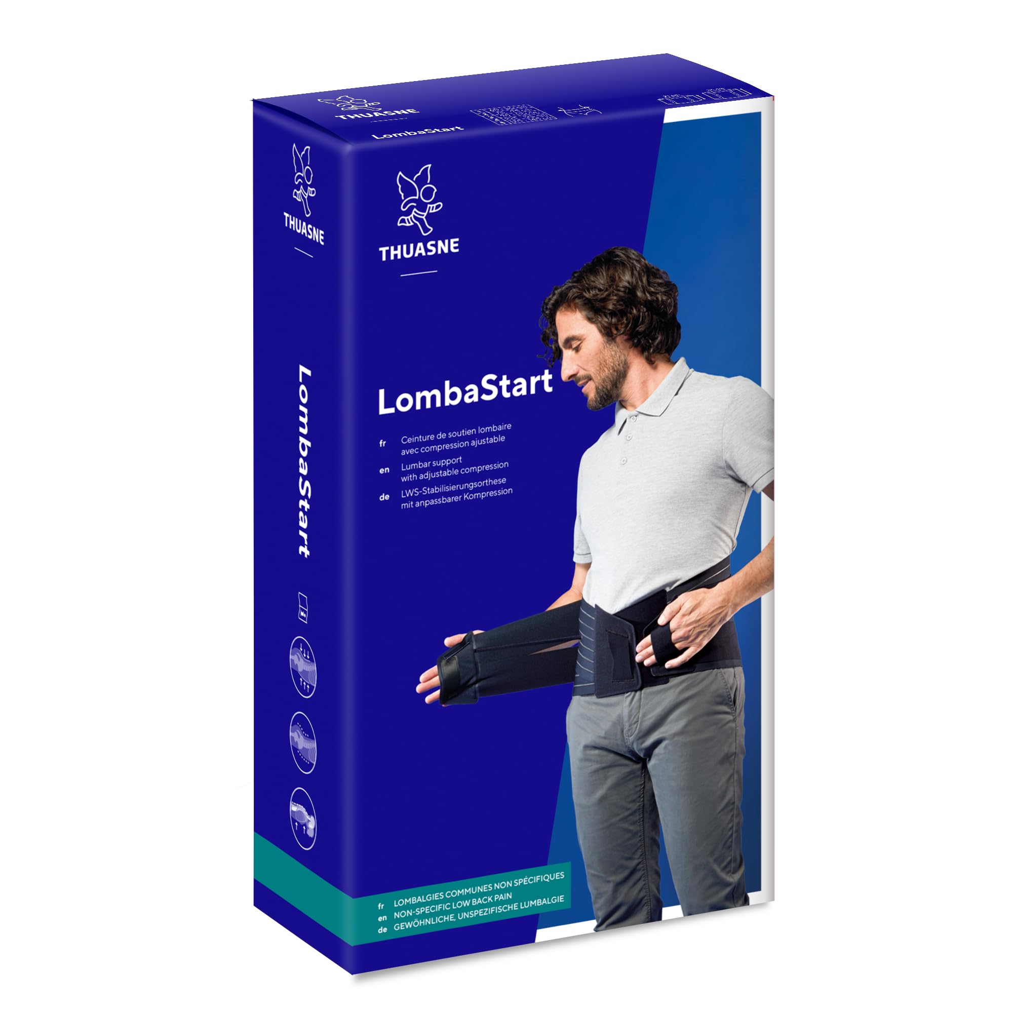 THUASNE, Cintura di sostegno lombare con tessuto elastico (L)
