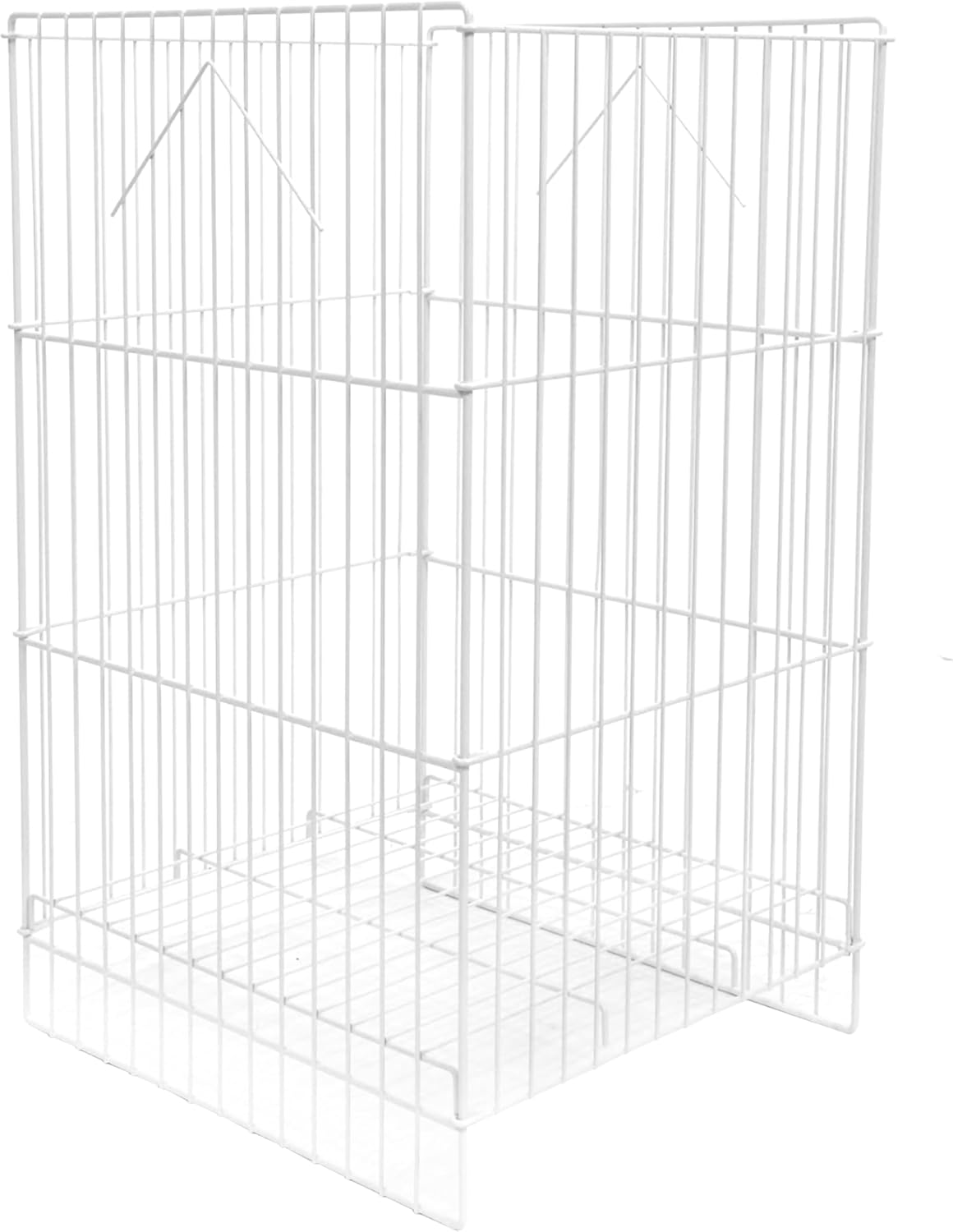 SSWBasics White Wire Dump Bin - 18" X 18" X 30"