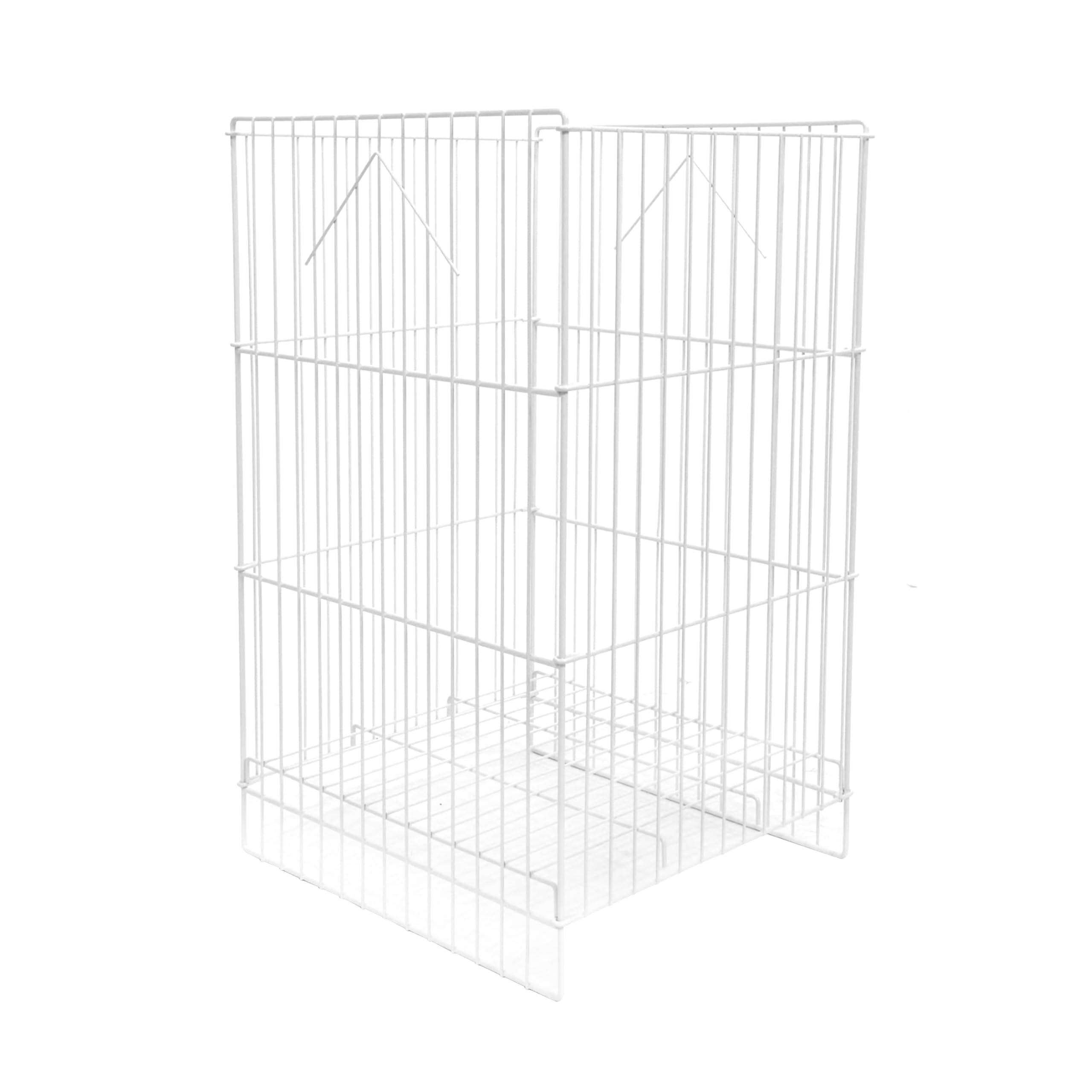 SSWBasics White Wire Dump Bin - 18" X 18" X 30"