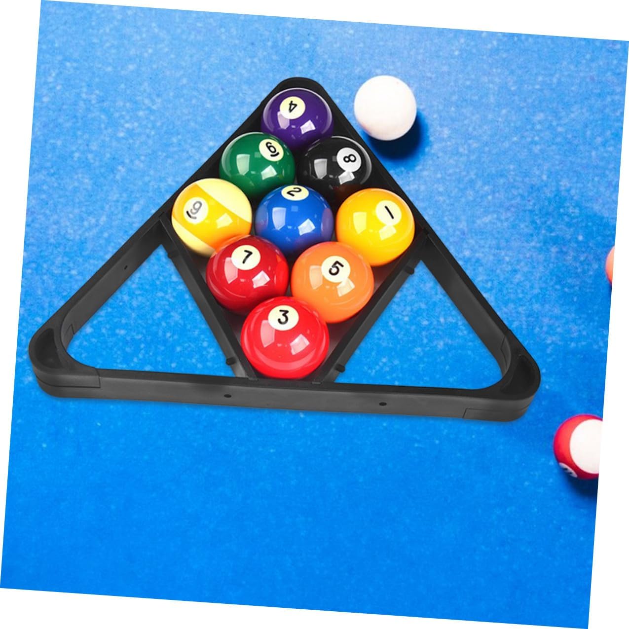NOLITOY Billiard Ball Rack Triangle Pool Table Accessory Lightweight Portable Frame for Home and Recreational Games Reliable Snooker Ball Holder