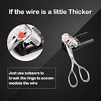 Vista 4 de Conector enchufable de doble alambre con hebilla de bloqueo, conectores de cable de calibre pequeño impermeables sin soldadura en kit de conector