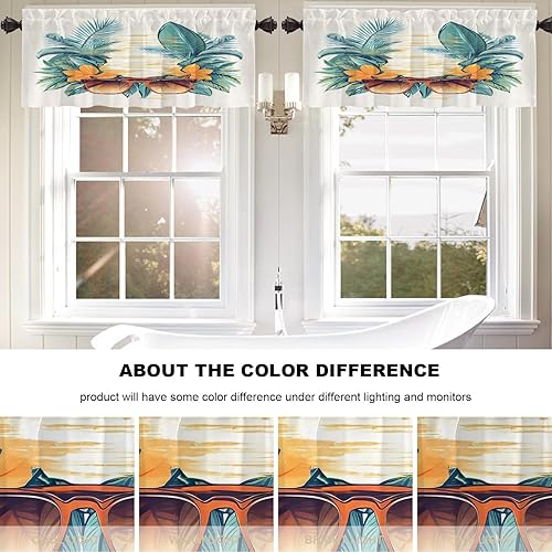 Miniatura 1176 de Cenefas de cocina modernas con patrón de cobre marrón dorado para ventanas, cenefas opacas abstractas de marcas de arañazos y cortinas opacas