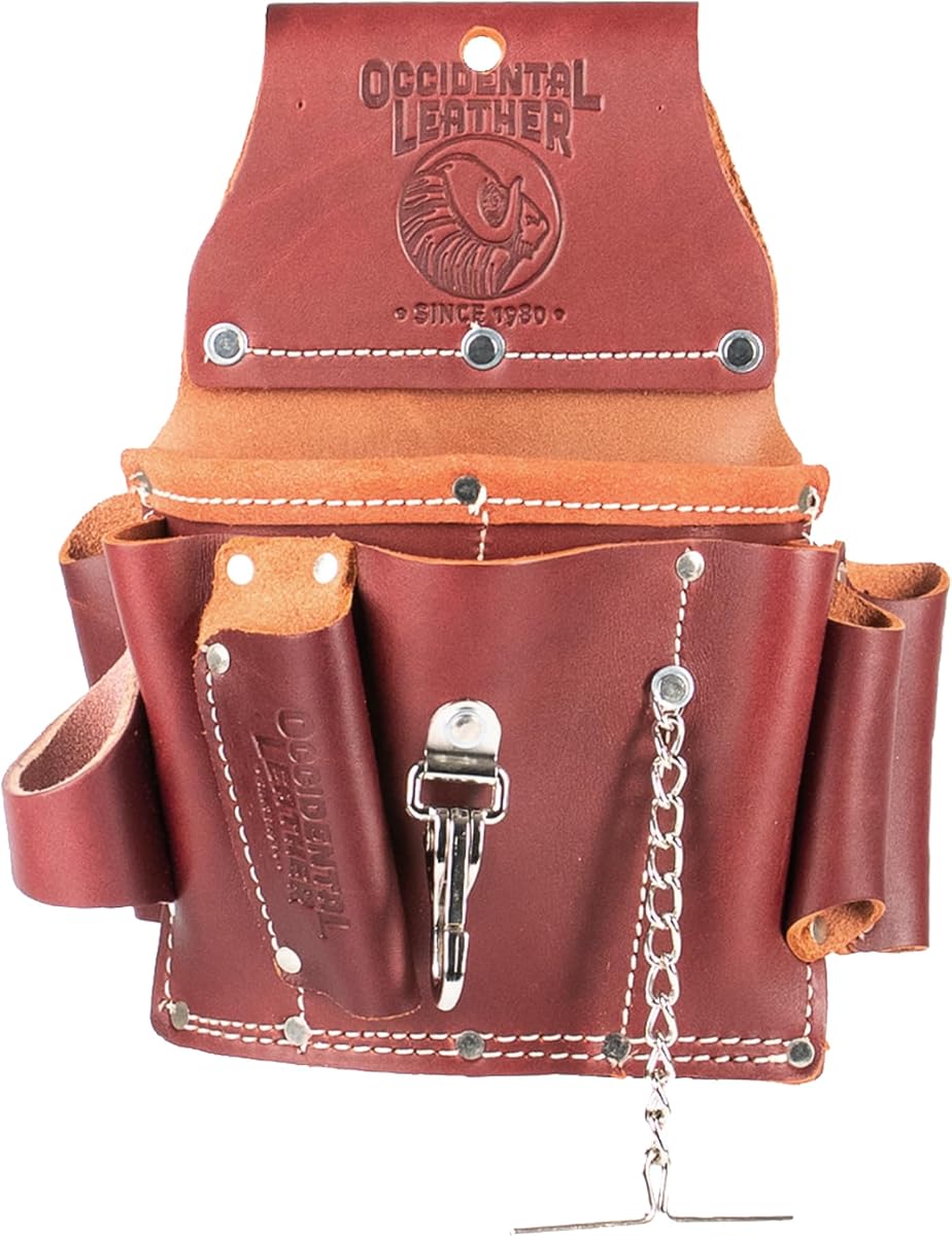Occidental Leather Electrician’s Tool Pouch - 15 Pockets & Tool Holders - Made in USA