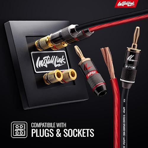 Miniatura 5 de Install Link - Cable de altavoz calibre 14 para audio de coche, casa o RV, 250 pies, CCA