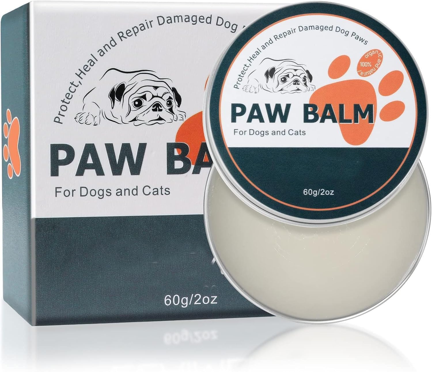 Paw Care Cream Pet Foot Paw Balm Dogs & Cats Moisturizing Cream Moisturiser For Pets Dry And Cracked Skin, Care For Itchy Feet Pads, All Season Pet Paw Protection Cream for Dry, Cracked