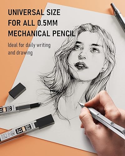Miniatura 9 de Nicpro Lápices mecánicos de 0.020in y 840 repuestos de plomo de 0.020in