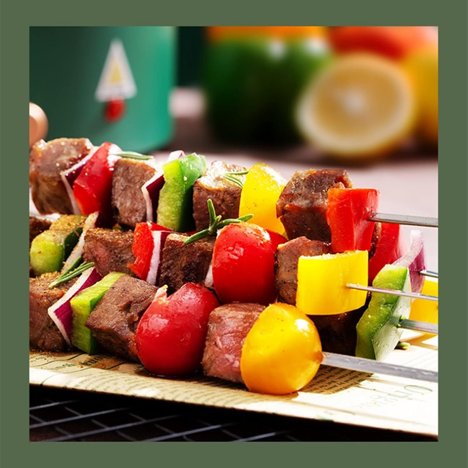 Electric Grill Automatic Rotating Grill 1100w High Power Detachable Cleaning Household Barbecue Machine Suitable for Family