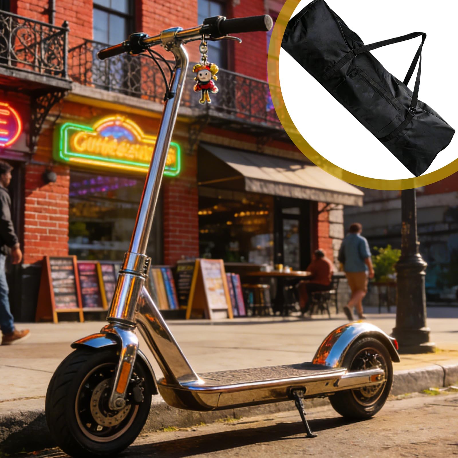 130 * 30.5 * 50cm E-Scooter Transporttasche,E-Scooter Aufbewahrung Transporttasche,Elektroroller Tragetasche Faltbare,Tragetasche Schutzhülle Für Faltbare E-Scooter FüR Mijia M365/M365 Pro Xiaomi