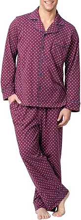 PajamaGram Pajamas For Men - Mens PJs Sets, Classic, 100% Cotton