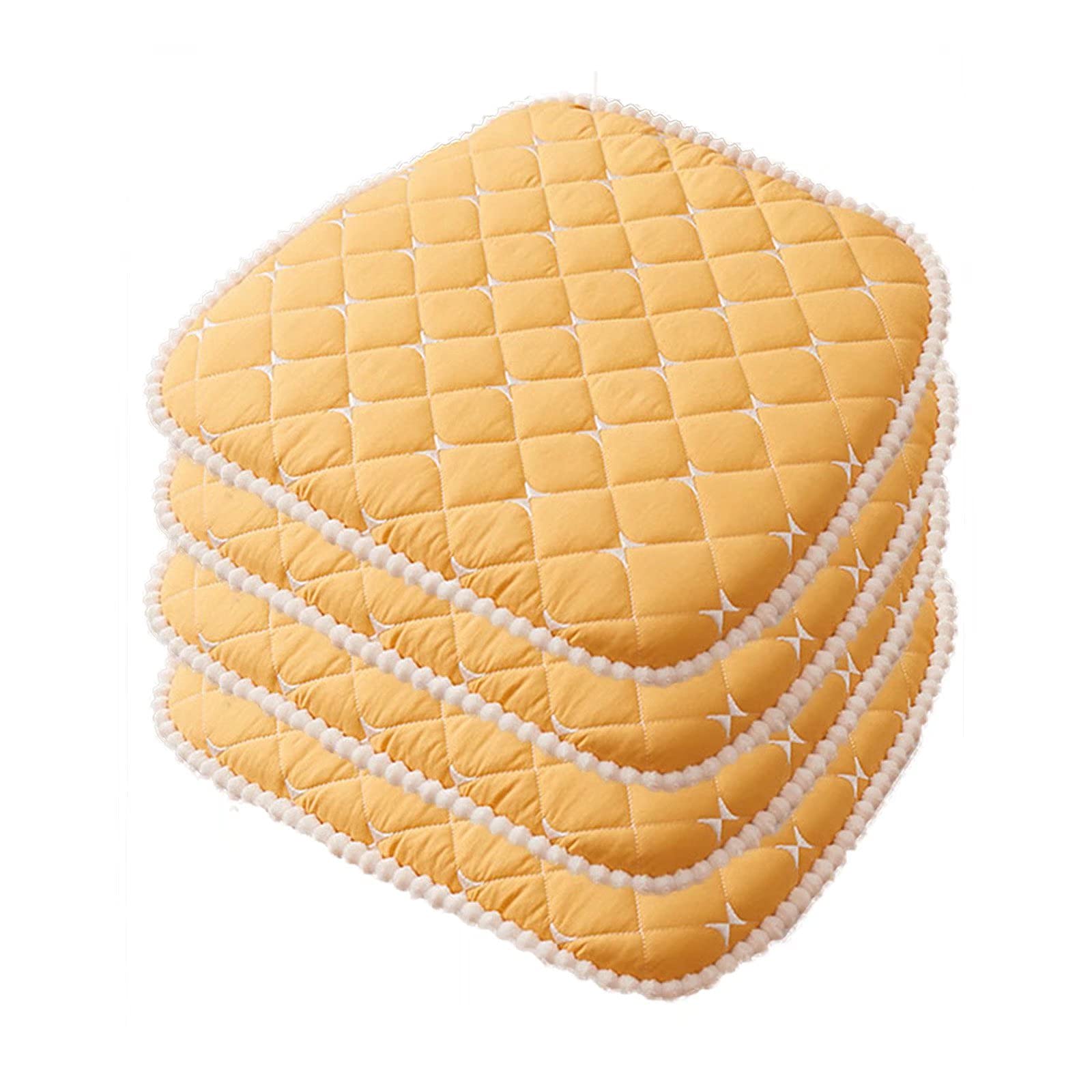 Cojines antideslizantes para sillas de comedor de 18x18 con lazos fijos