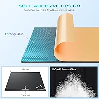 Vista 2 de Paquete de 6 paneles acústicos autoadhesivos, paneles de espuma de alta densidad a prueba de sonido de 12 x 12 x 0.4 pulgadas para paredes, paneles