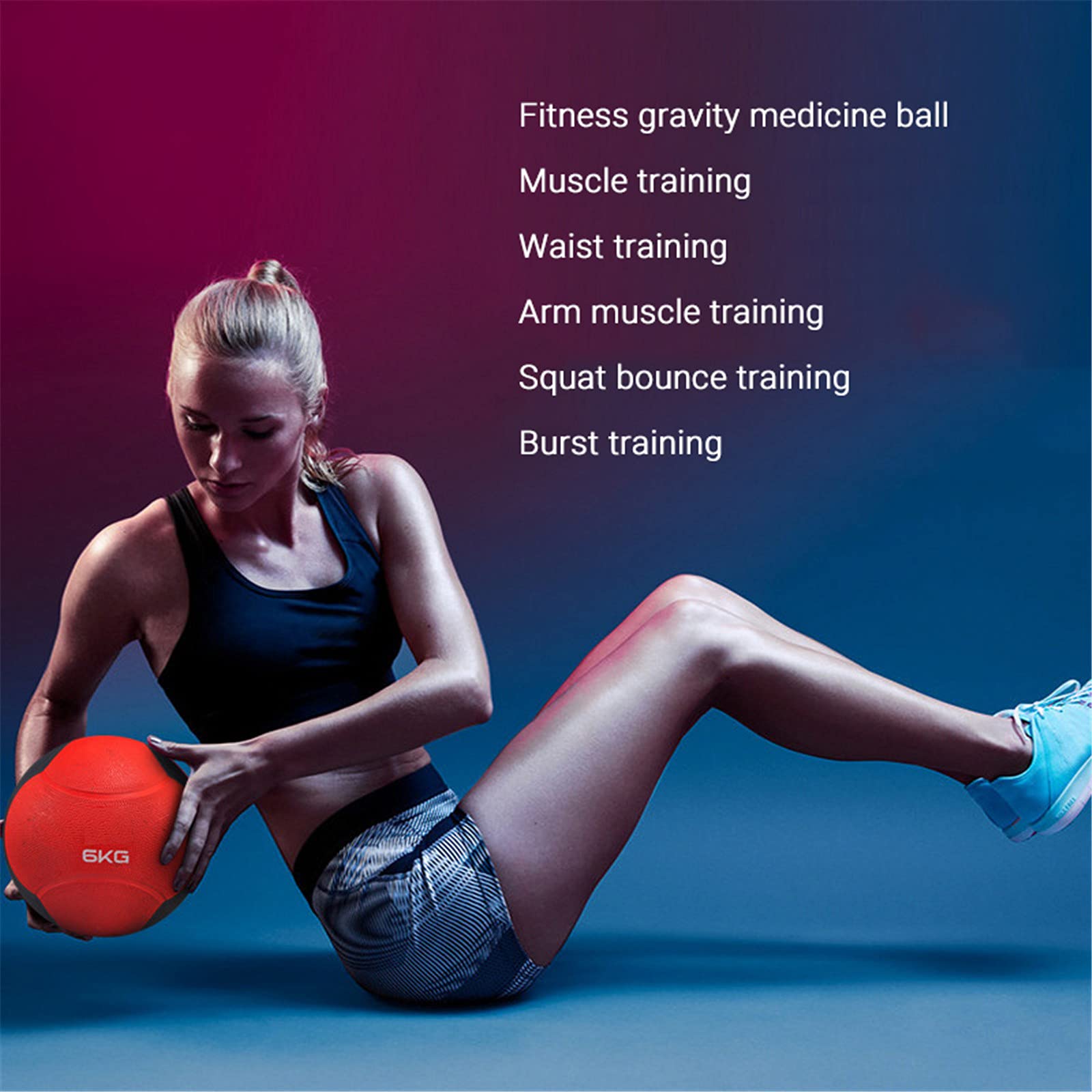 Piłki do ćwiczeń, Piłka lekarska 1-10 kg Domowa siłownia Rdzeń Mocny trening siłowy Piłka fitness,3kg