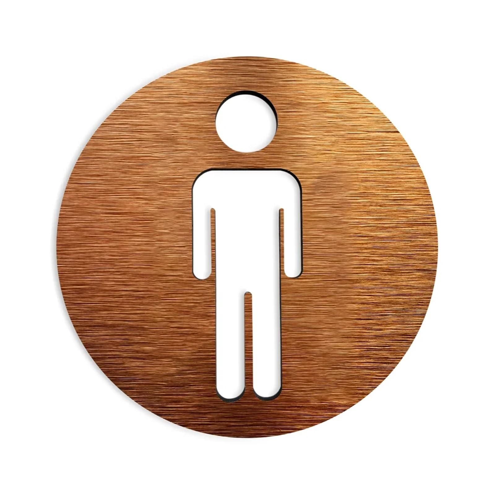 Segnaletica Per Toilette Targhe for bagni personalizzate di tutti i generi - Cartello for porta del WC - Targhe for bagno WC Pannello in alluminio composito Oro Argento Cartello Toilette(Men,10x10cm)