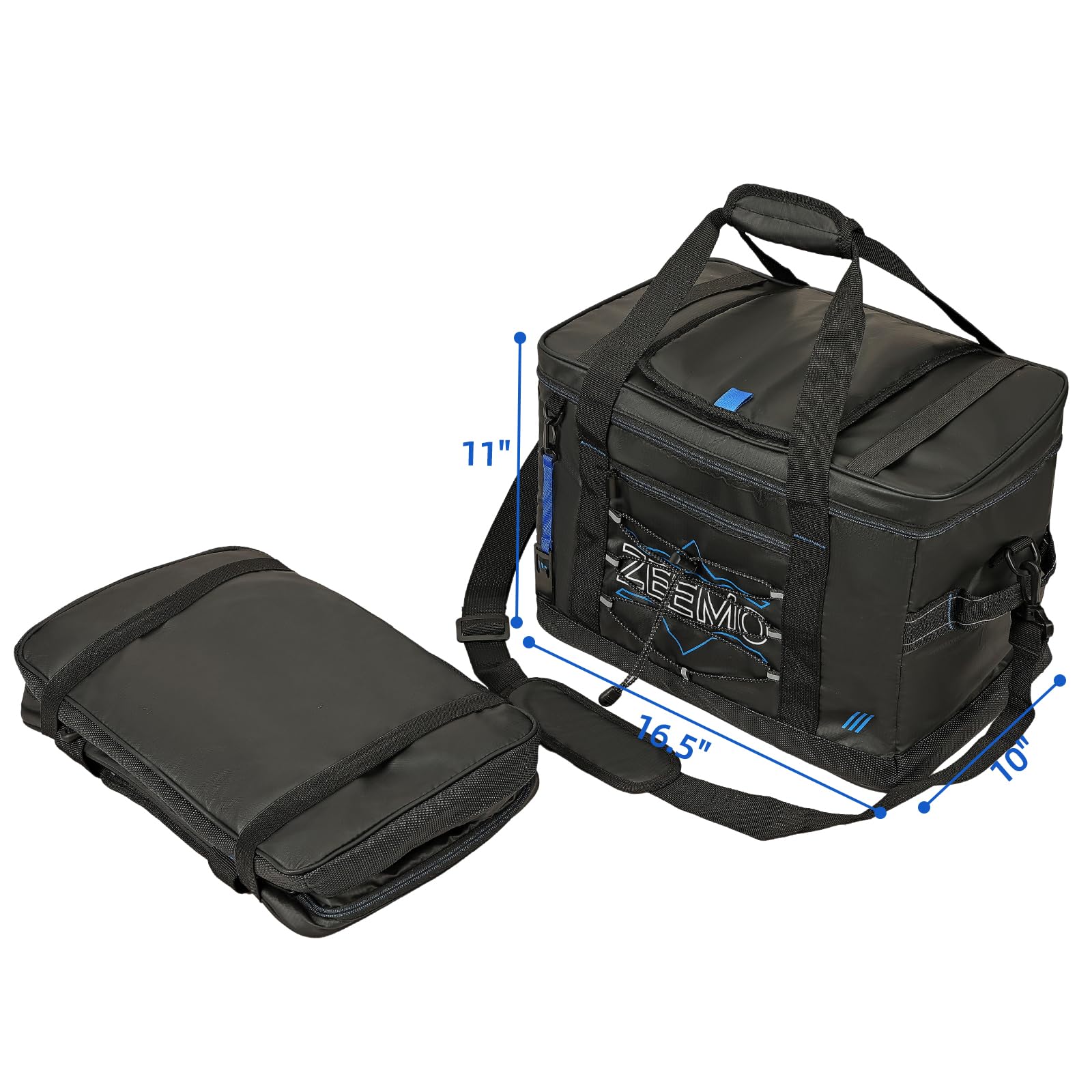 Amazon.com: ZEEMO Large Collapsible Insulated Cooler Bag, 48 Cans