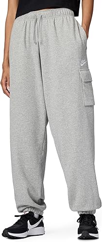 Miniatura 8 de Nike Sportswear Club - Pantalones deportivos tipo cargo de tiro medio para mujer