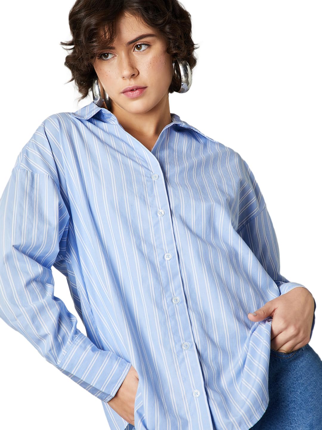 Women's Cotton Striped Regular Fit Shirt-image-43