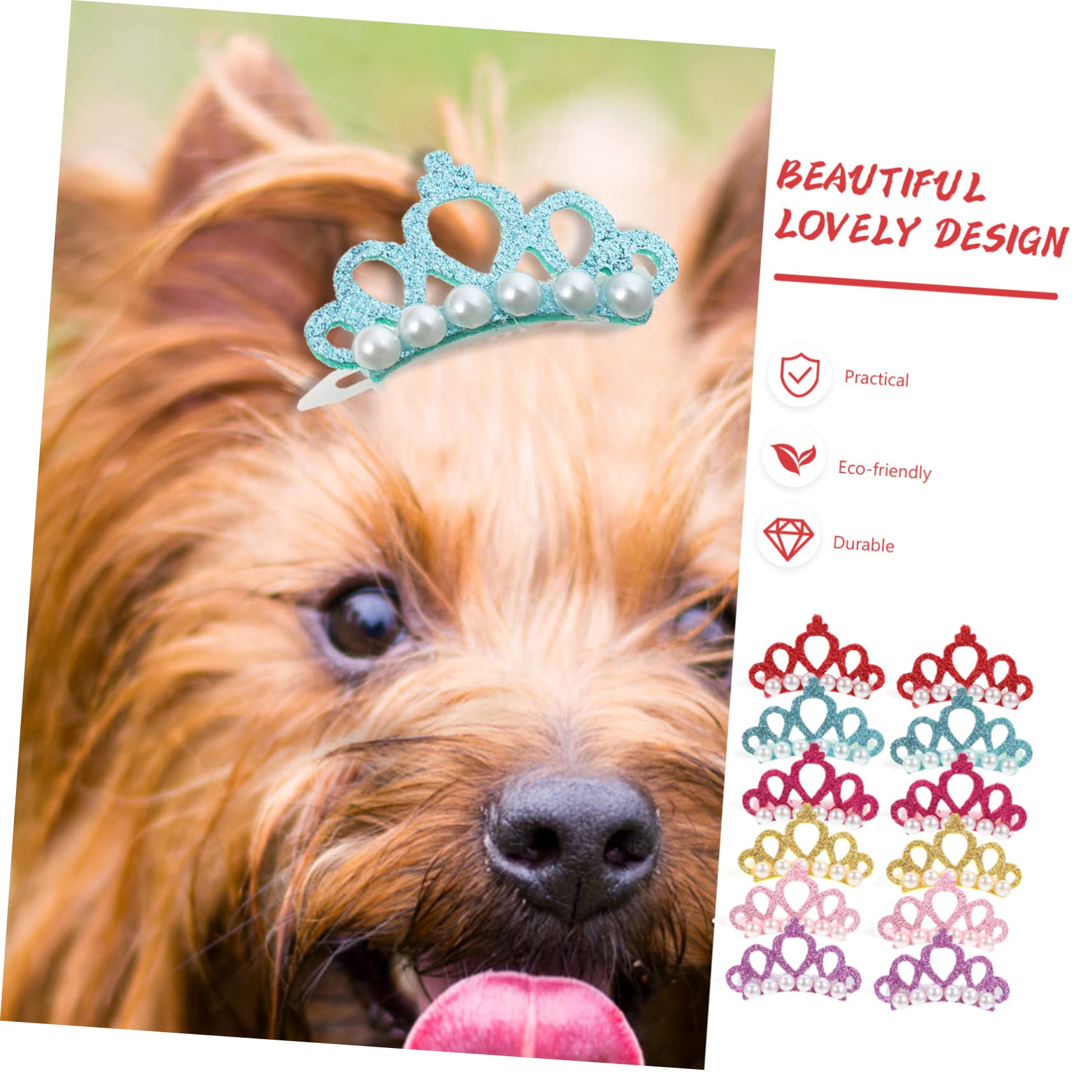 POPETPOP 150 Piezas Horquilla De para Mascotas Joyas De Niña Suministros para La Cabeza De Mascotas Lazos para El Pelo De Perro para Perros Pequeños Cabeza De Flor Verano Poliéster