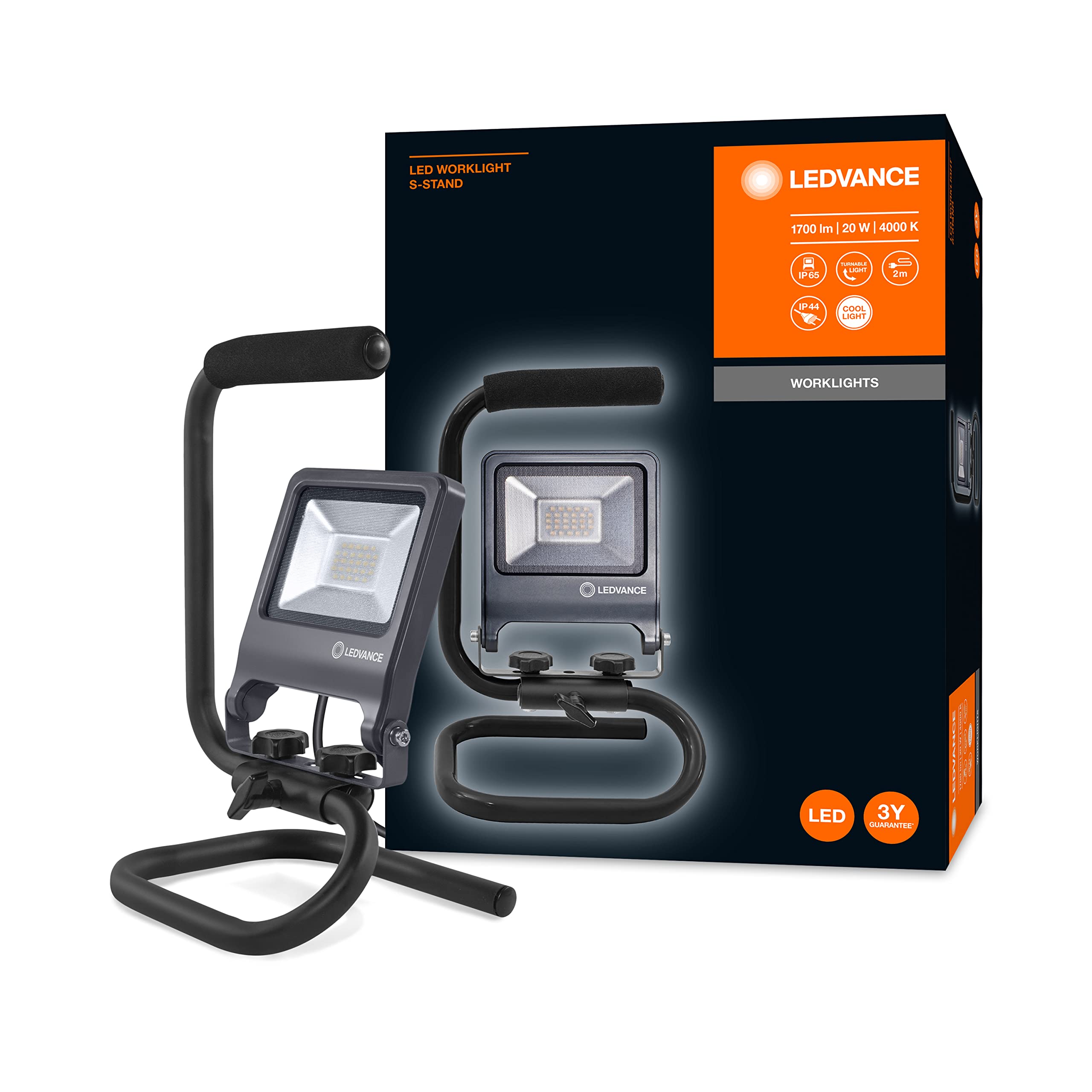 LEDVANCE WORKLIGHTS VALUE R-STAND álló munkalámpa fekete/szürke színben