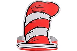 Party City Dr Seuss Red & White Striped Cat In The Hat...