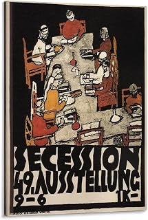 (Poster for The Vienna Secession 49th Exhibition) Depict Twisted Style Art Poster One of The Classic Poster Decorative Painting Canvas Wall Art Living Room Posters Bedroom Painting 12x18inch(30x45cm)