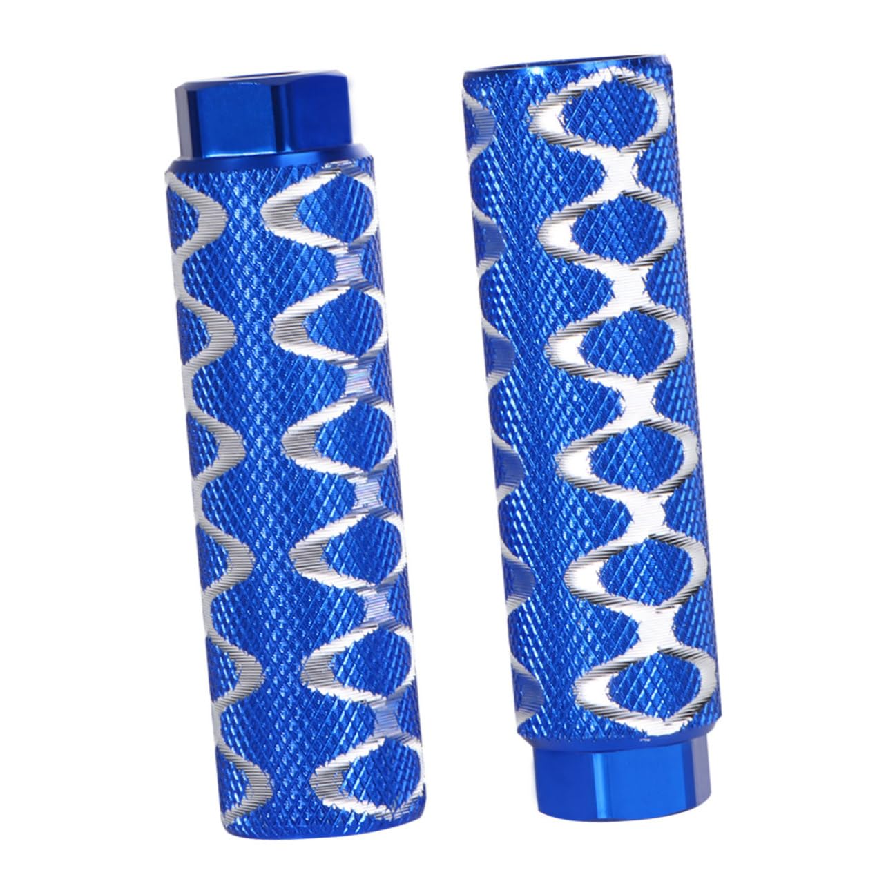 INOOMP 3paia Poggiapiedi Lega Di Alluminio Per Bici Accessorio Stabile Per Mountain Bike Con Foro Blu Resistente All Usura e Necessario Per Riparazioni Bici