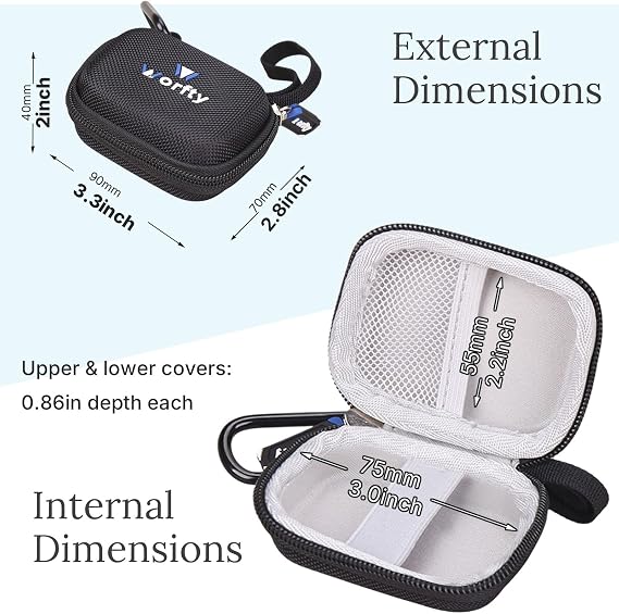 Wuben G5 充電式 Edc 懐中電灯 400ルーメン デュアル光源 ミニ懐中電灯用 ケースのみ ブラック