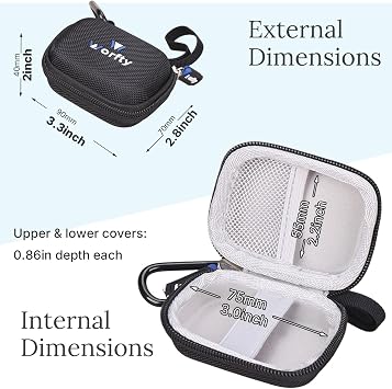 Wuben G5 充電式 Edc 懐中電灯 400ルーメン デュアル光源 ミニ懐中電灯用 ケースのみ ブラック