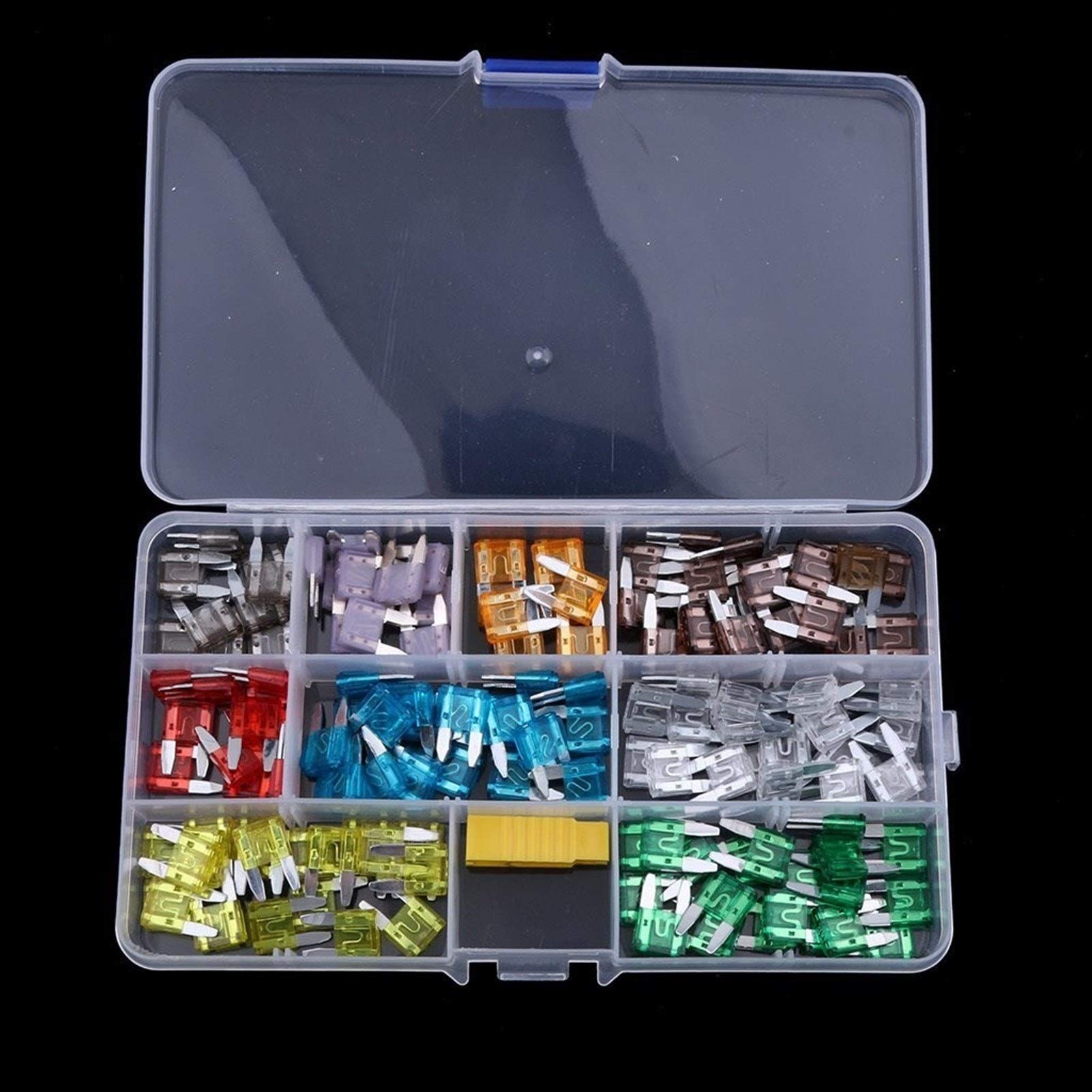 140 Pezzi Assortiti Mini fusibili a Lama per Camion per Auto con estrattore (2/3/5/7.5/10/15/20/25/30/35/40 AMP)